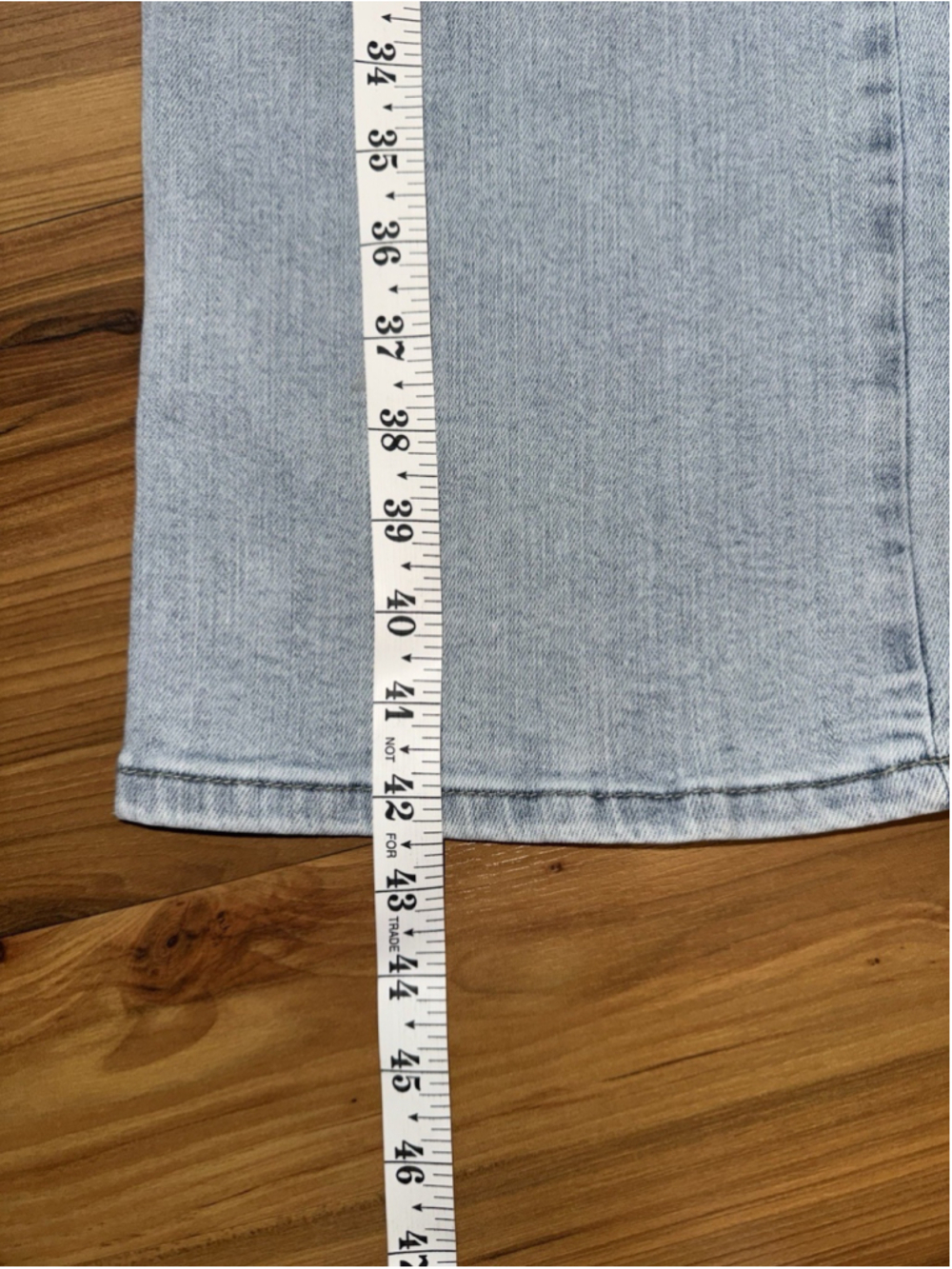 Judy Blue Wide Leg Jeans Light Wash High Rise Stretch Denim Size 3/26 Boho Y2K - Picture 10 of 11